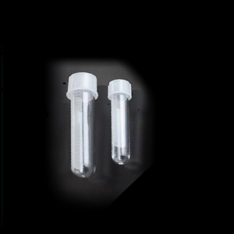 Пробірка культуральна, 12х75 мм, 5 мл, стерильна градуйована полістирольна із гвинтовою поліетиленовою кришкою, DELTALAB